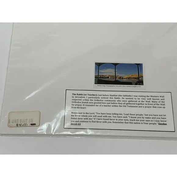 Black And White Photography 3 Photos Signed by Teresa Craig
